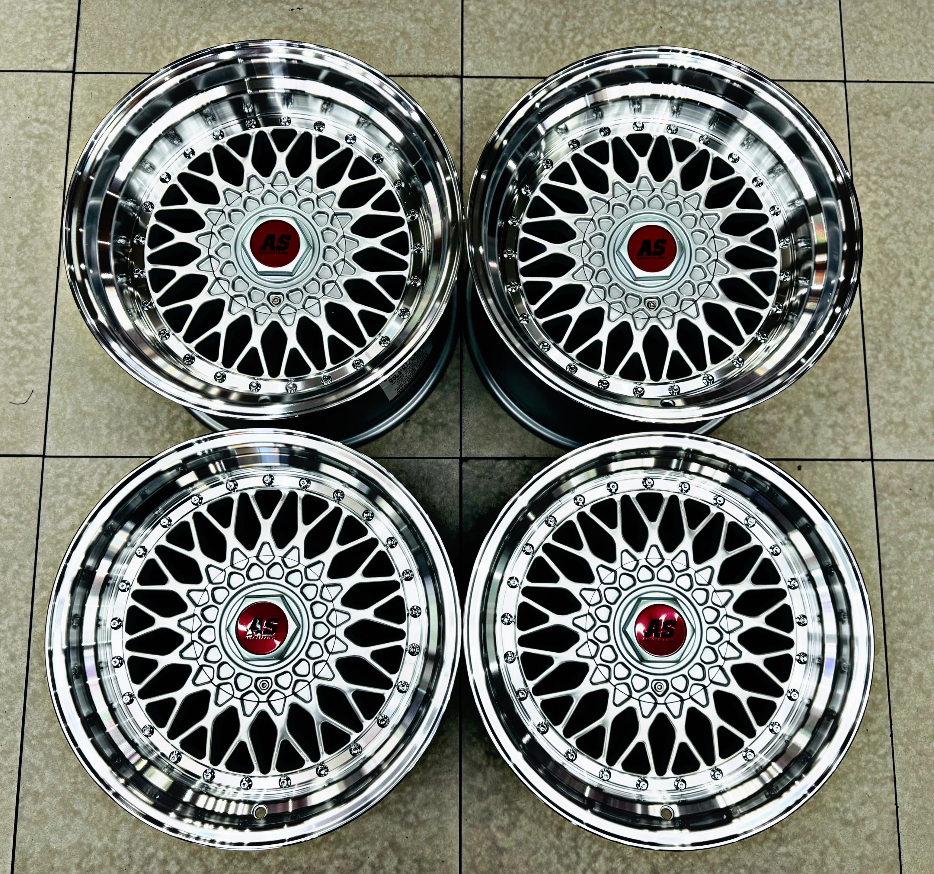 17” AS-MESH 8.5/10j 4/100 4/114 SILVER - Image 5